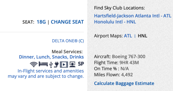 New seat on B767-300, but with a Delta One fare class