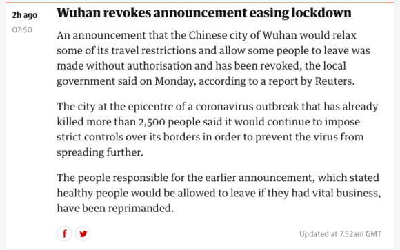 https://www.theguardian.com/world/live/2020/feb/24/coronavirus-live-updates-china-wuhan-hubei-latest-news-italy-lombardy-south-korea-iran-japan-cases-infections-death-toll-outbreak-xi-jinping-update