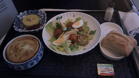 This was my favourite meal of the journey and I was glad that the salad was not drenched in dressing.