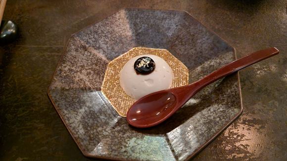 goma tofu | sesame tofu, miso paste