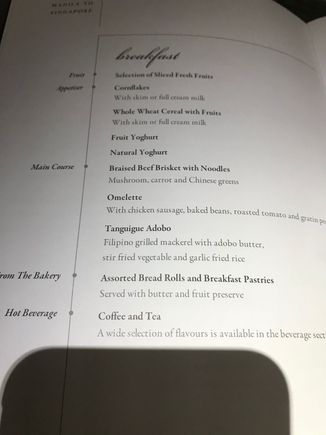 SQ 915 B/fast menu 
(Oct. 2019)