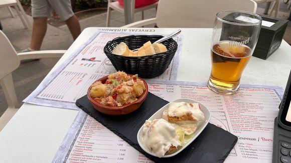 A light tapas dinner