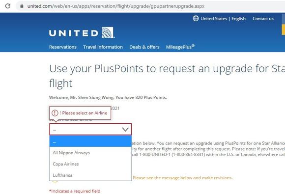 Upgrade page