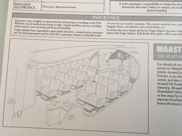 The original Upper class was basically Premium economy.