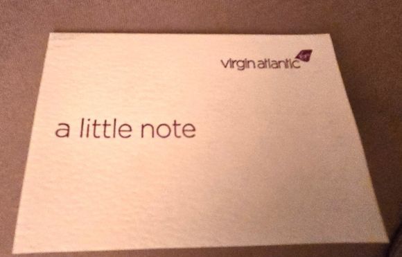 A little not from the purser which was a nice touch
