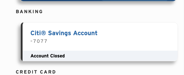 Closed Savings Account 6 Months ago but Stuck in Dashboard