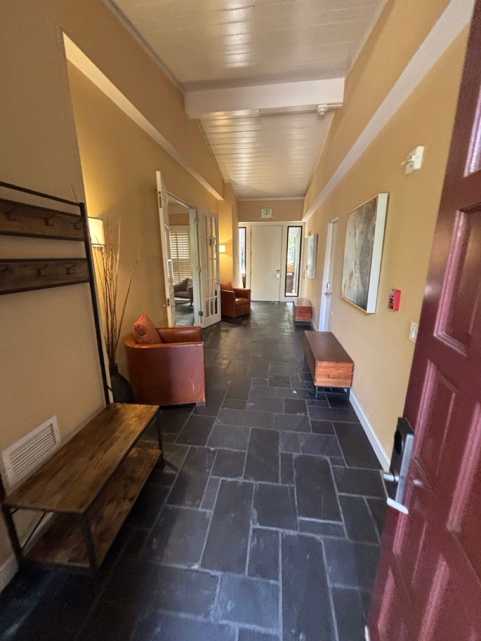 One of the entryways. 2 bedrooms to the right.