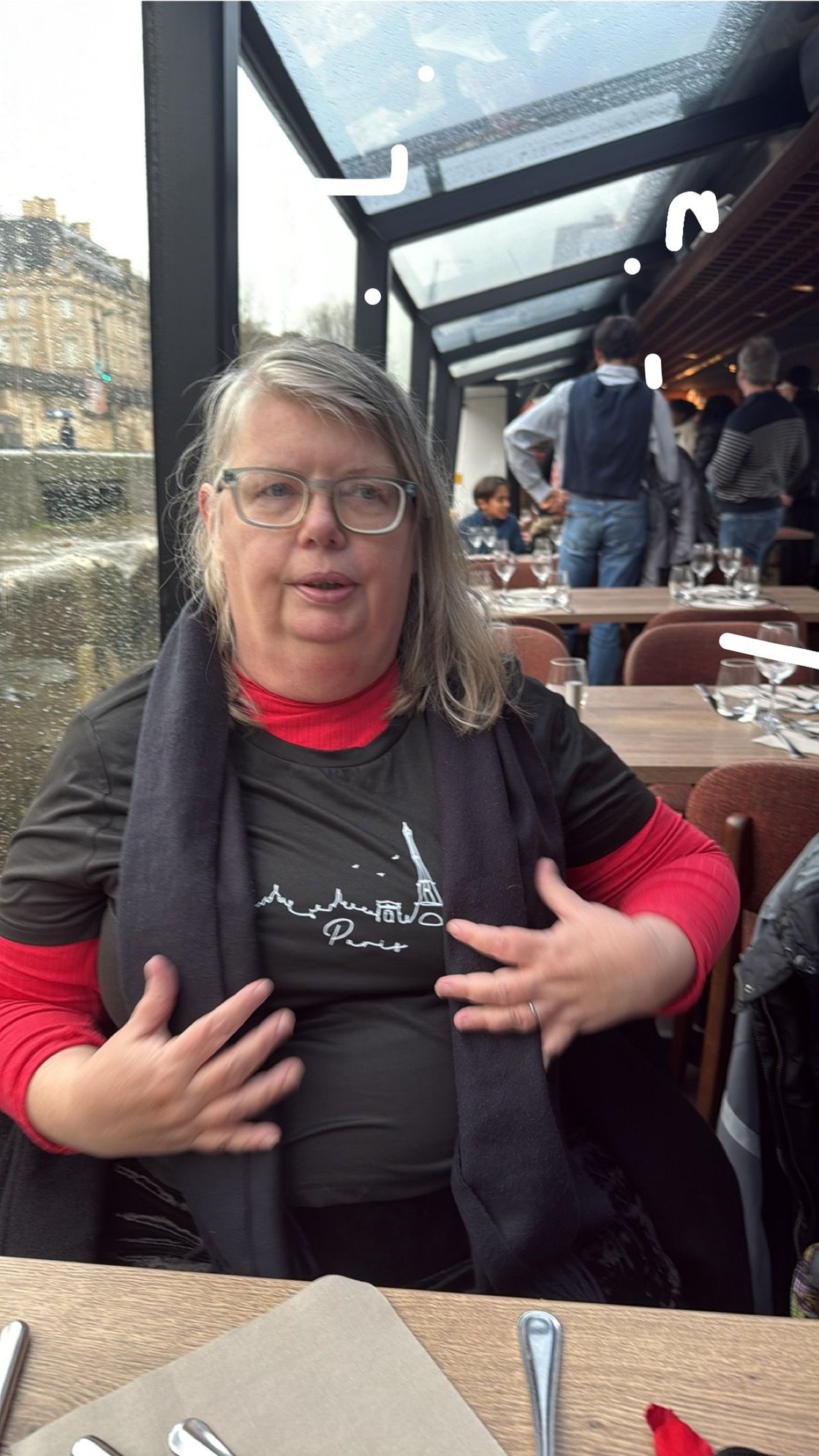 Me on the lunch boat