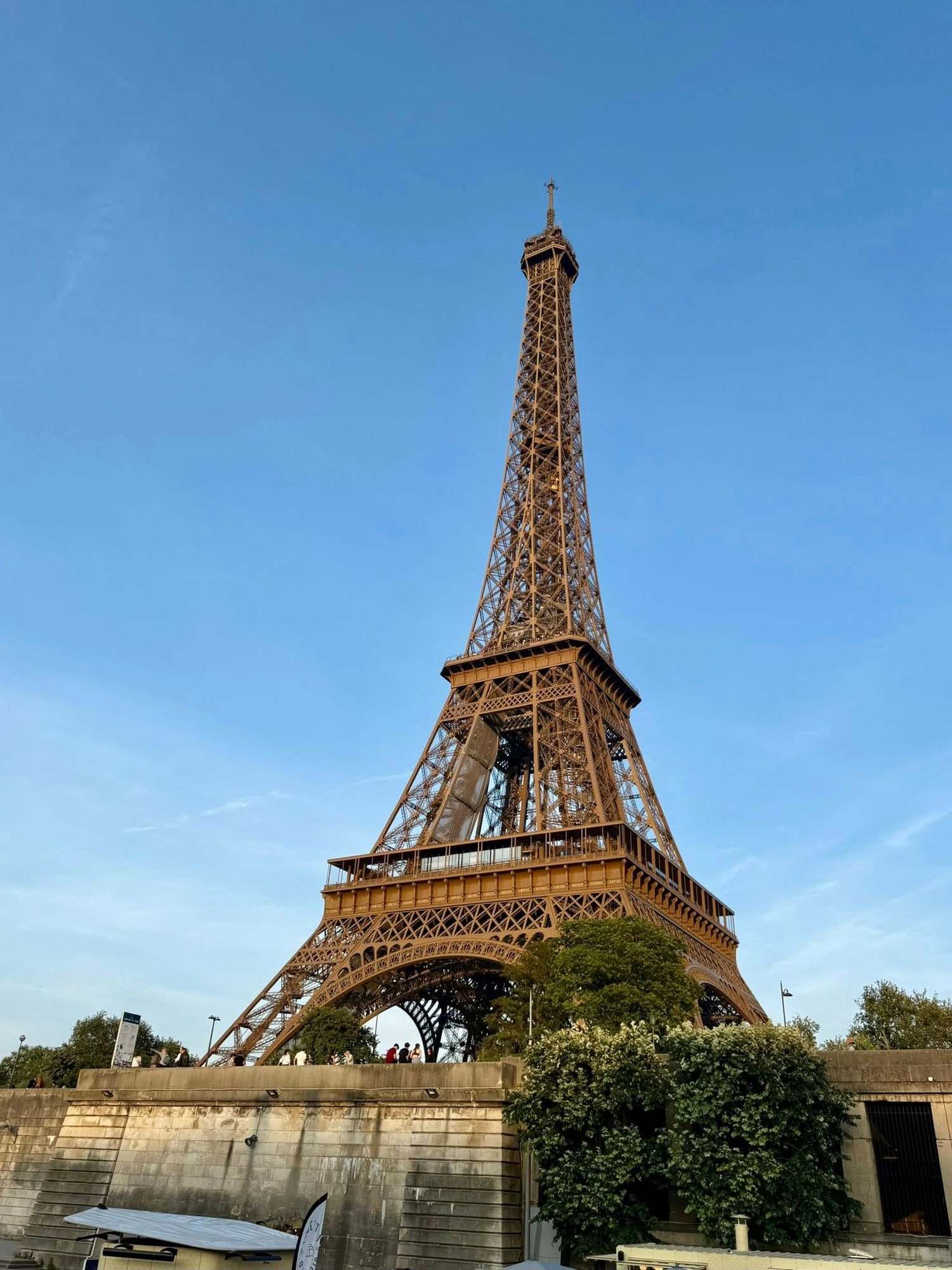 Our view from dinner at Francette