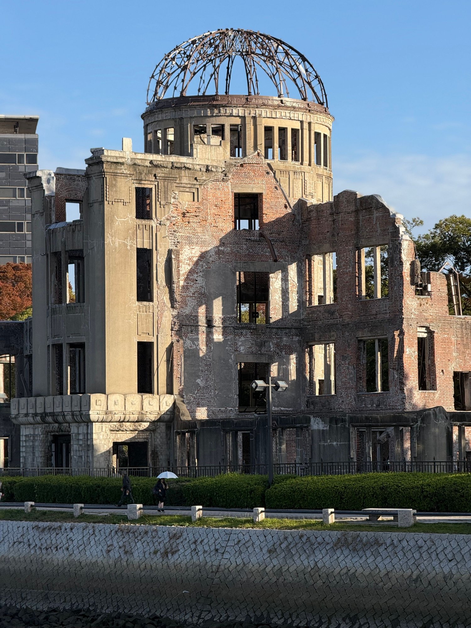 view from across the river toward dome