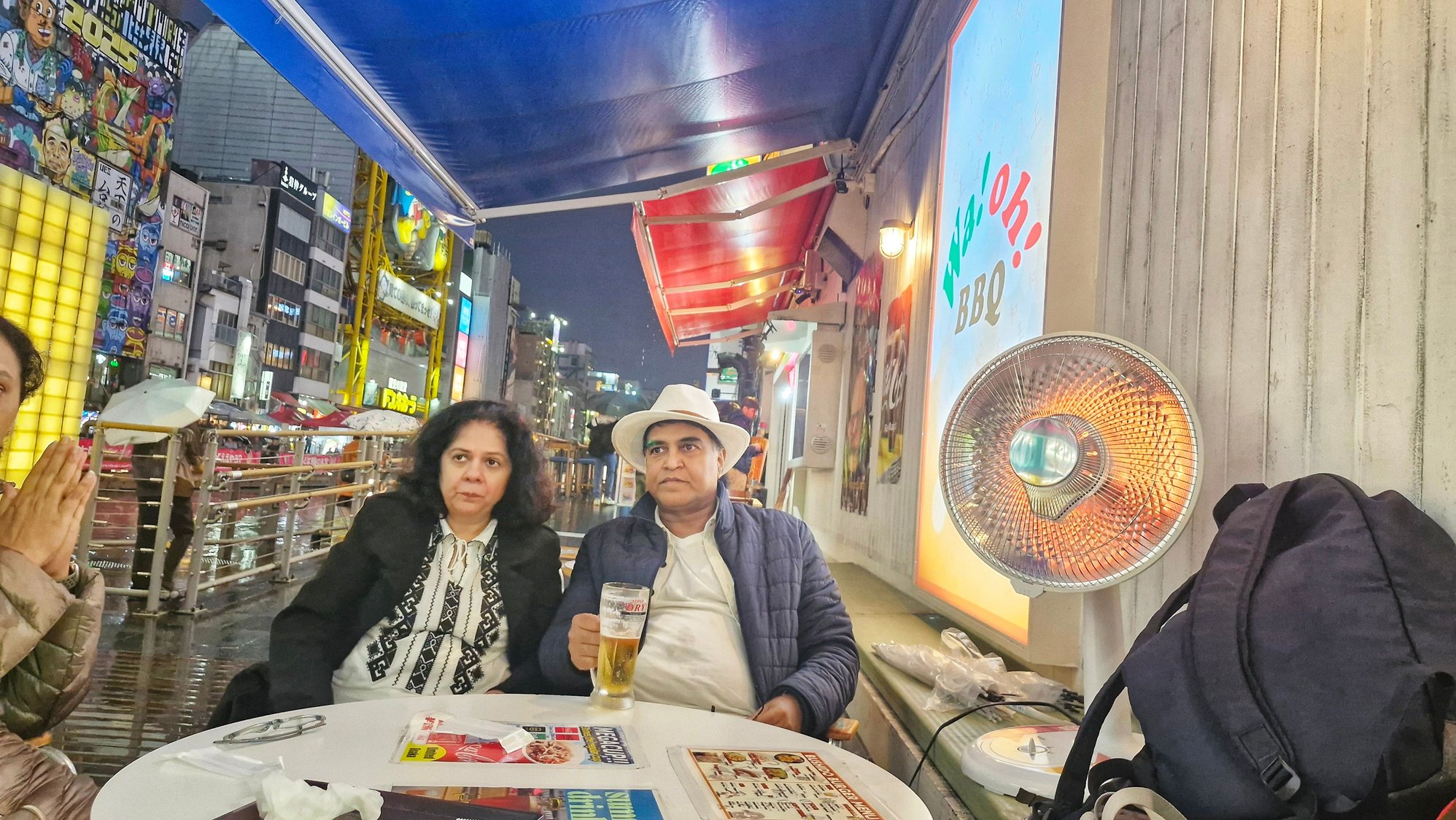 River side cafe, Dotonbori, Osaka