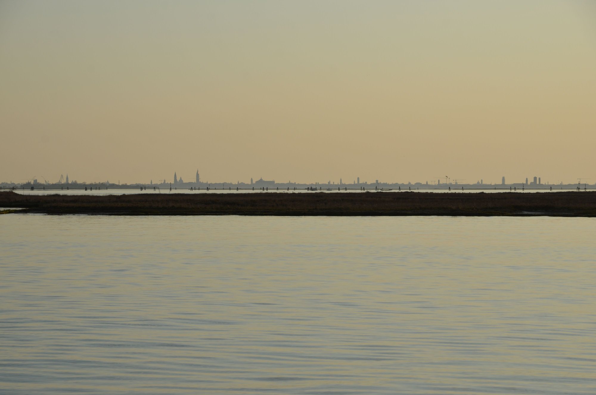Venice in the distance (zoomed)