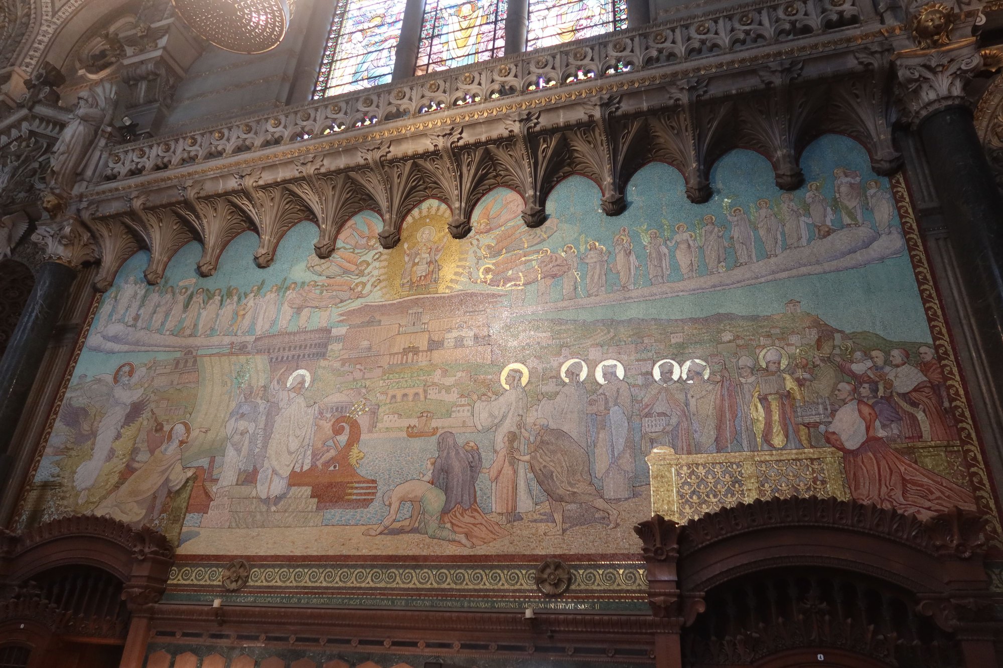 Mosaic at Notre Dame Basilica
