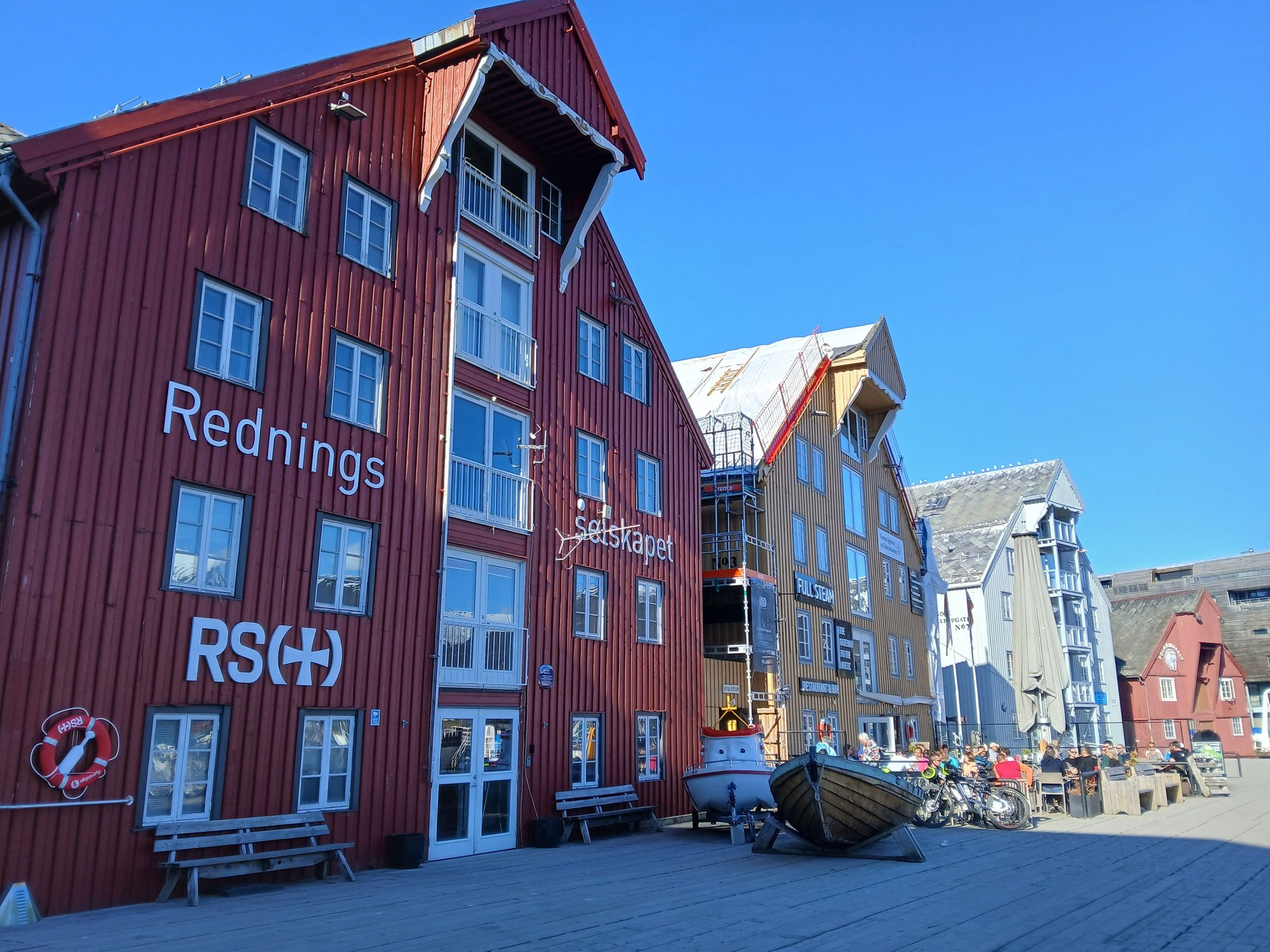 Tromsřs old warehouses (brygger or sjřhus) are 19th-century timber buildings that originally lined the waterfront