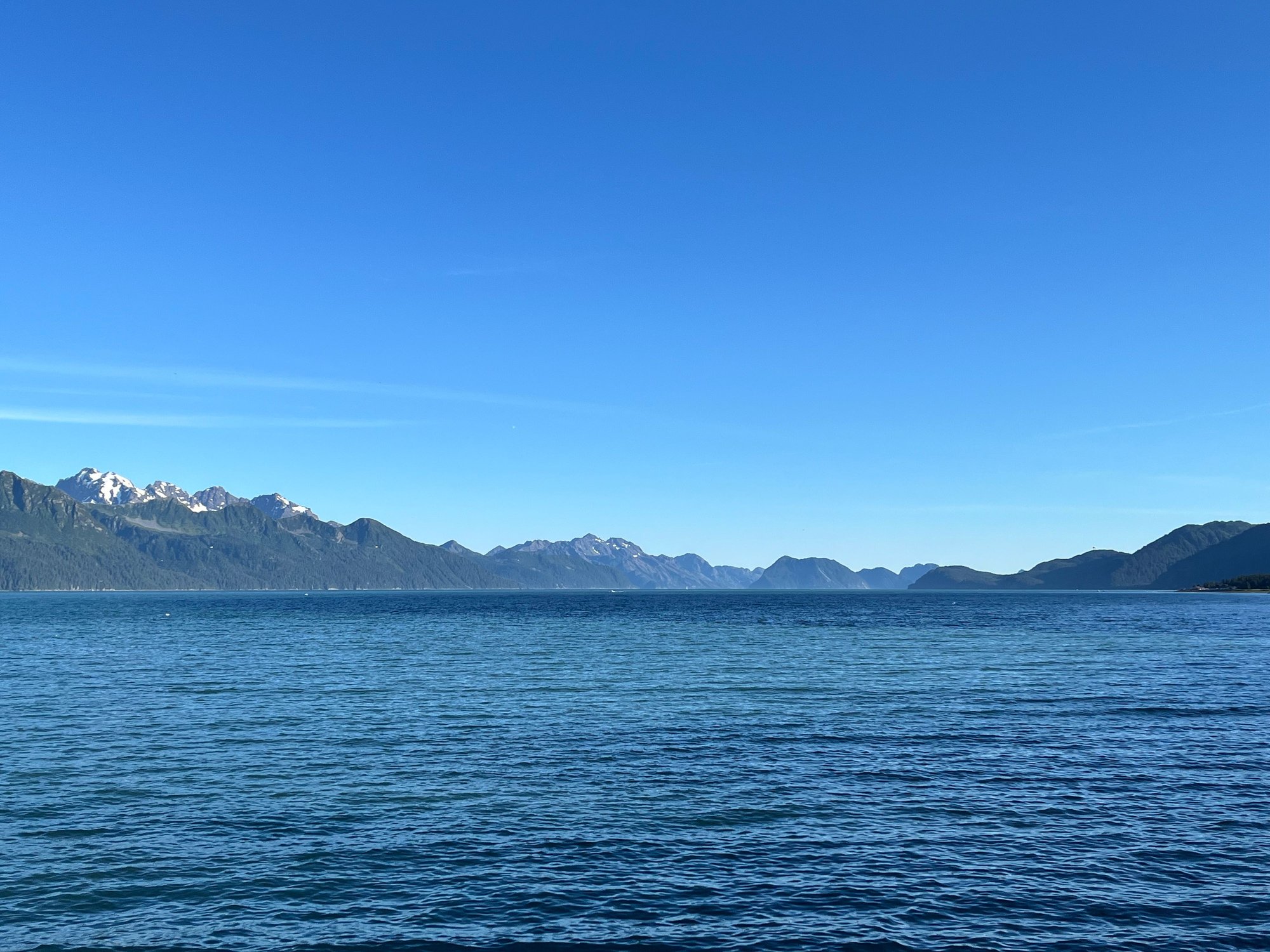 Looking south from Seward into Resurrection Bay