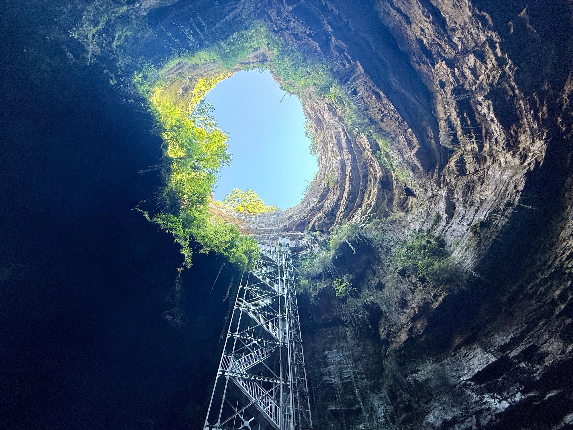 I forget how many stories underground we were