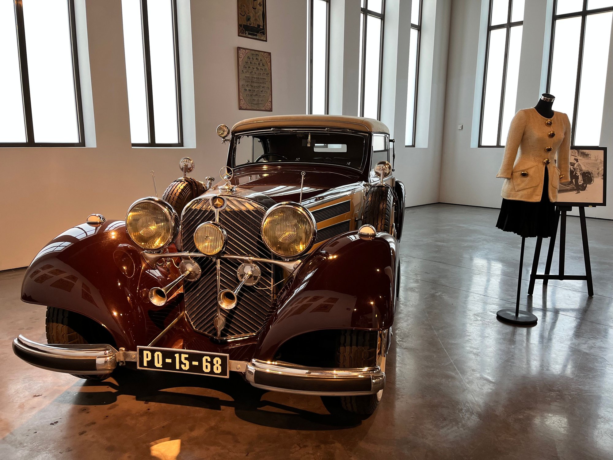 Love the juxtaposition of classic cars and fashion