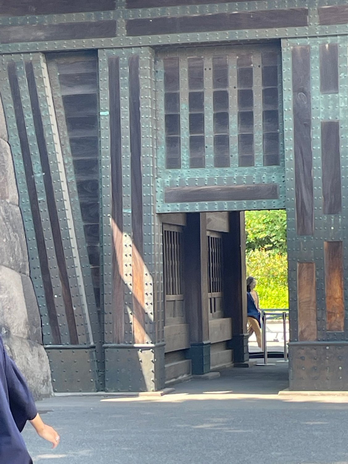 Close up of one of the side doors.