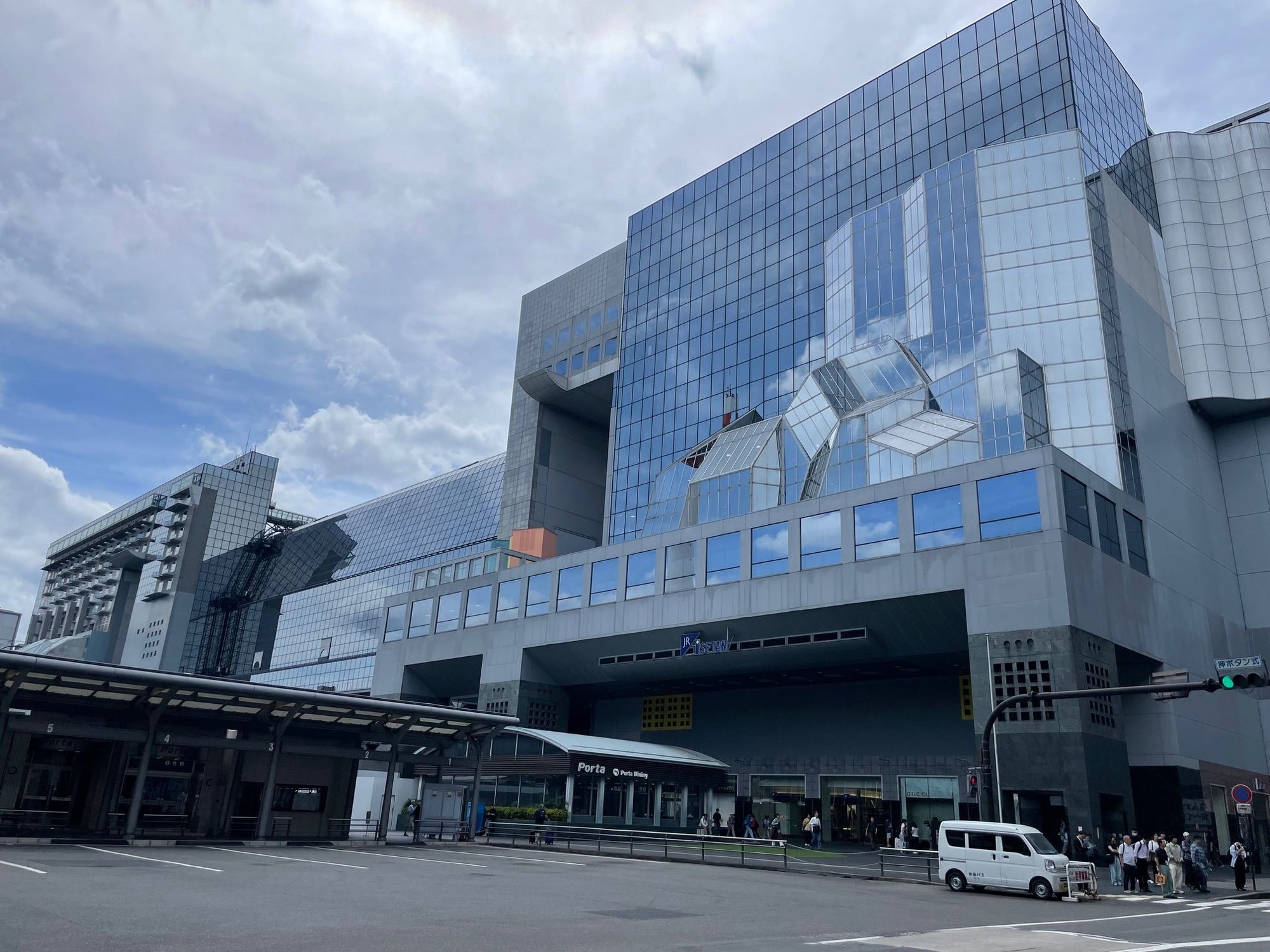 Outside of Kyoto Station, OK, not so small after all!