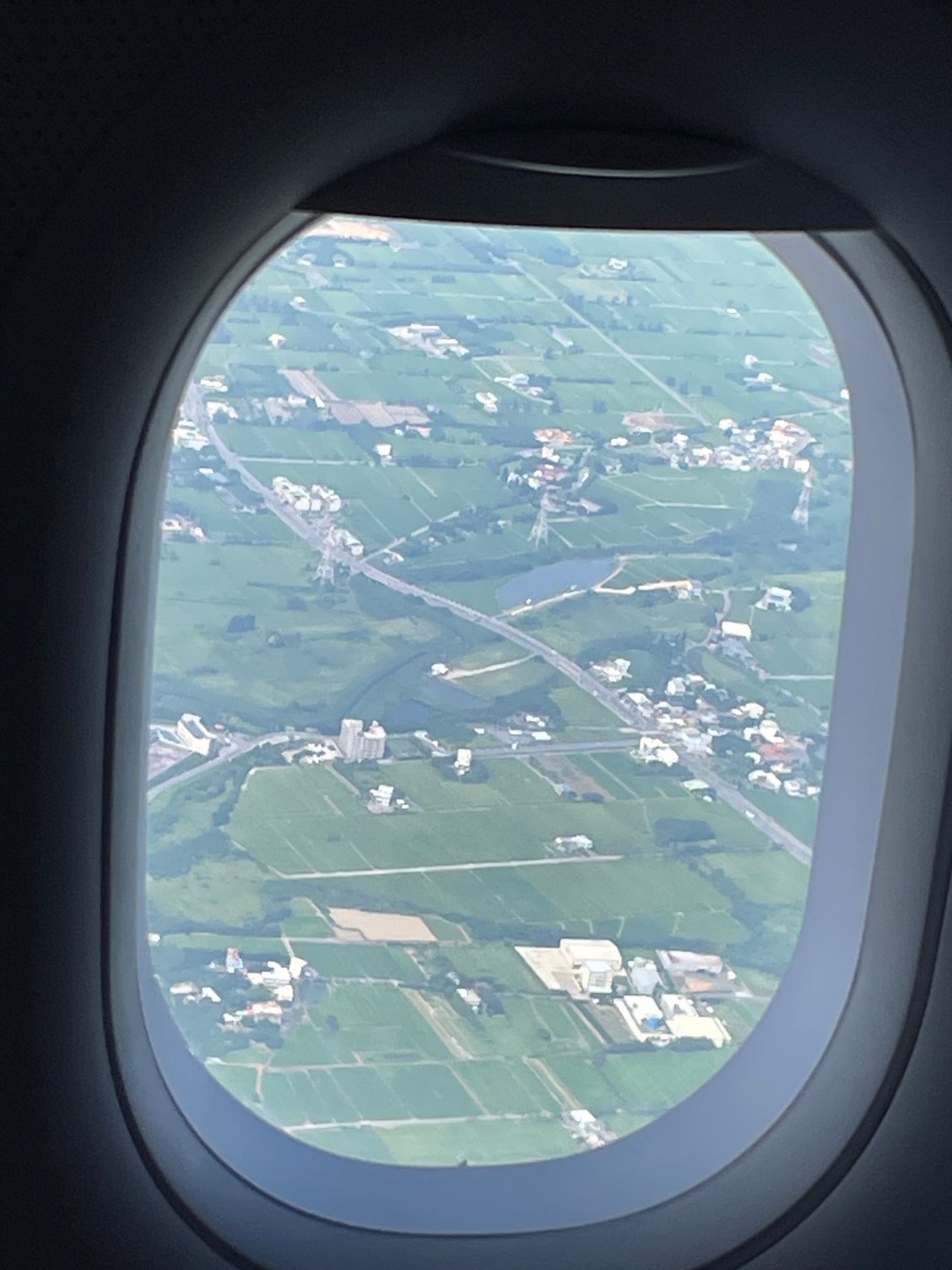 First shot of Taiwan out of the airplane window