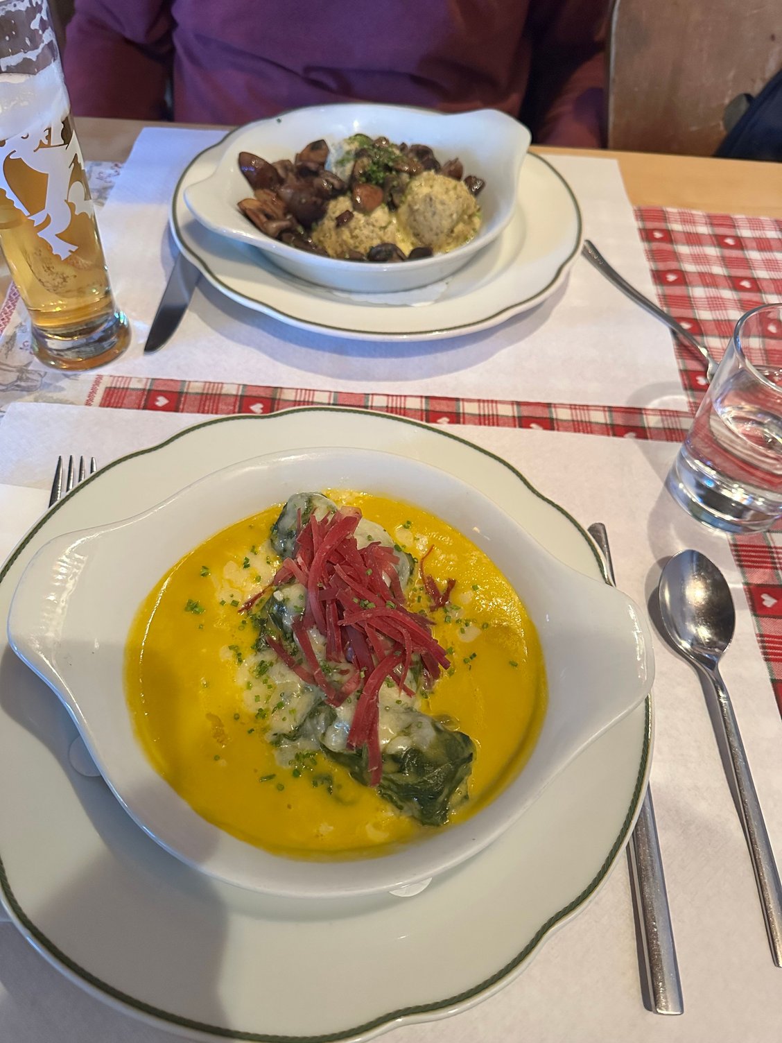 Capuns with Graubünden air-dried beef for me