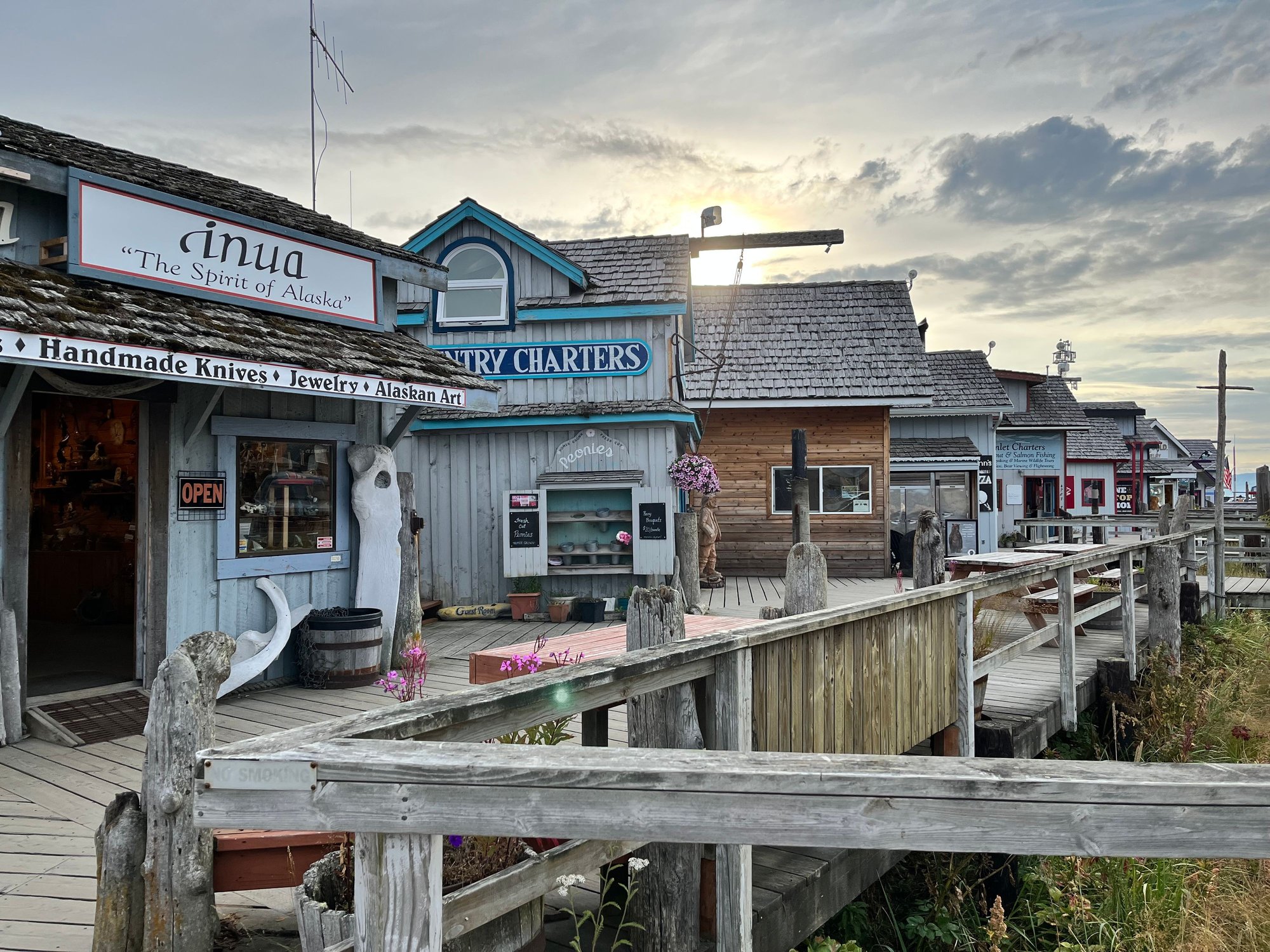 Very cute buildings on Homer spit