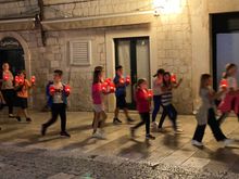 Children’s candlelight parade on the 30th anniversary of the siege of Dubrovnik 