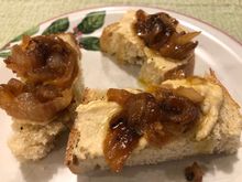 
Caramelized onions....edible food jewelry :-)