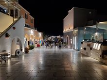 Oia itself wasn't crowded but we didn't go to where all the people were going to see the sunset from there.