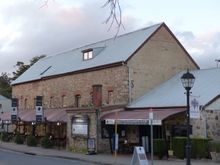 Restored historic buildings. 