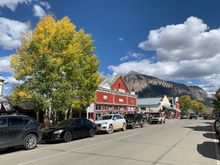 The historic district of Crested Butte is pretty much a one trick pony with Elm Street being the only commercial area and it only runs for like eight blocks. Mt. Crested Butte dominates the landscape in the background.