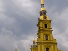 St Peter and Paul Fortress and Cathedral, where the famous czars are buried, including Catherine and Peter the Greats
