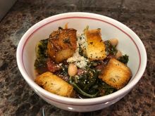 Spring ribollita with more veg than bean