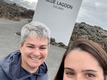 I was the first one in the lagoon! So fun. 