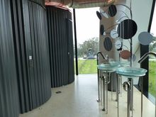 The toilets are rainwater tanks