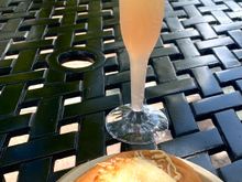 Cheese filled beignet in France