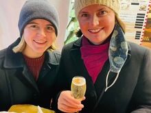 Chris Market: fries, champagne and churros. 