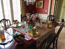 Table.  Must get hydrangea in the ground today!