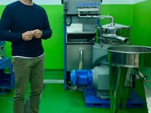 Tour of an olive oil factory which turns olives into olive oil very quickly.