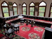  We visited the Turkish House Museum which overlooks the water.  This is where the men would sit and smoke and drink that dark Turkish coffee.