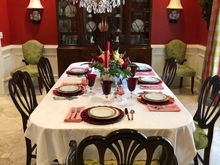 I hope I remember to take the dish towel from under the flower container! 