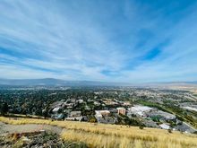 Nathan and I hiked up to the M on Mount Sentinel Saturday morning while my sister and BIL looked at houses. My BIL is transferring jobs from Spokane to Missoula. We are thrilled!