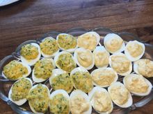 Award winning on the right. Prettier (but less delicious eggs) on the left.