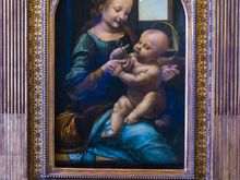 One of Leonardo’s masterpieces there, Madonna and Child