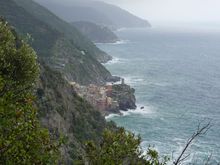 My first glimpse of Vernazza