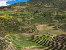 Sacred Valley, this is where they experimented on growing hundreds (?) of different potatoe varieties 