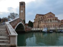 Basilica dei Santi Maria e Donato, campanile and bridge