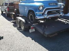 Before restoration, bringing it home.