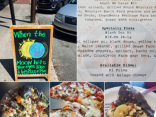 The local pi shop had a Black Out Pizza option.  Delish!