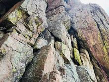 That’s my dad climbing. 